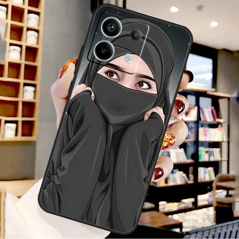 Islamic Hijab Girl Queen For Xiaomi Redmi Note 14 Pro 9 10 11 12 13 15 Pro Plus Case For Redmi 15 15C 14C 12C 10C 13C