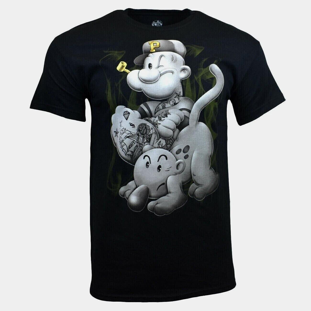 

Wholesale Lot- 12 Men s T-shirt -POPEYE The Sailor Man-Up in Smoke -NEW 2XL