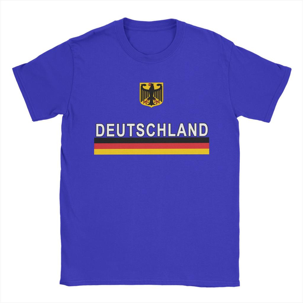 Deutschland Flag And Emblem Germany T Shirt for Men Cotton Novelty TShirt Round Neck Tees Short Sleeve Clothing Gift Idea
