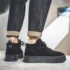 Fashion British Style Retro Men High Top Casual Shoes Designer Suede Leather Versatile Casual Platform Outdoor Walking Sneakers Lace Up