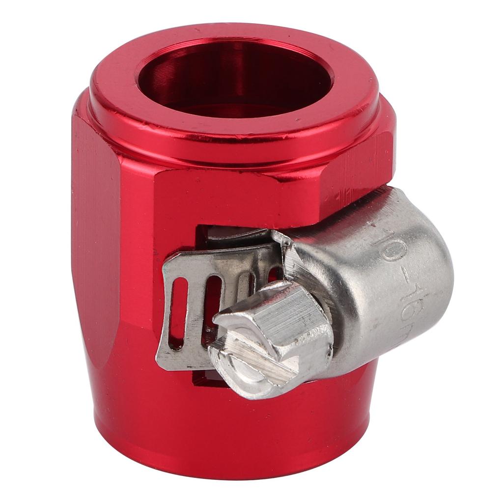 AN6 Aluminum Alloy Hose Finisher Clamp Connector for Fuel Oil Diesel Gas Air and Water Hose PipeRed