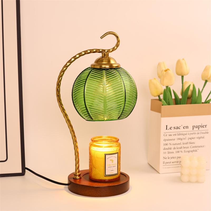 Vintage Wax Melter Lamp Flameless Candle Warmer with Timer Dimmable Aroma Lamp for Bedroom Relaxing Gift Home Decor
