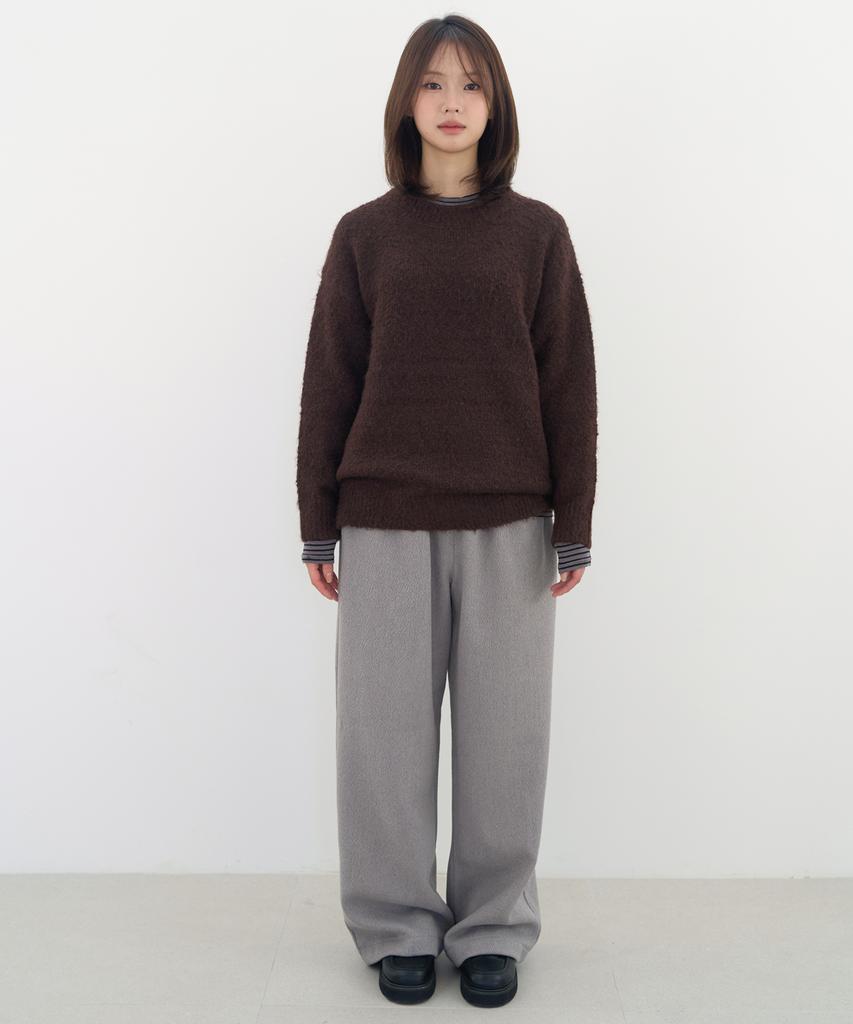 Julliapepe Daily Wool Banding Pants (Grey)