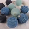 12pcs/box Flocked Christmas Balls Christmas Tree Decoration Hanging Balls Ornaments Plush Ball Box Christmas Holiday Decors 8cm