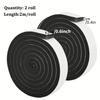 2/4MFoam Self-adhesive Door Window Sealing Strip Wearable Sliding Dustproof Sponge Strip Soundproof Home Insulation sealing tape