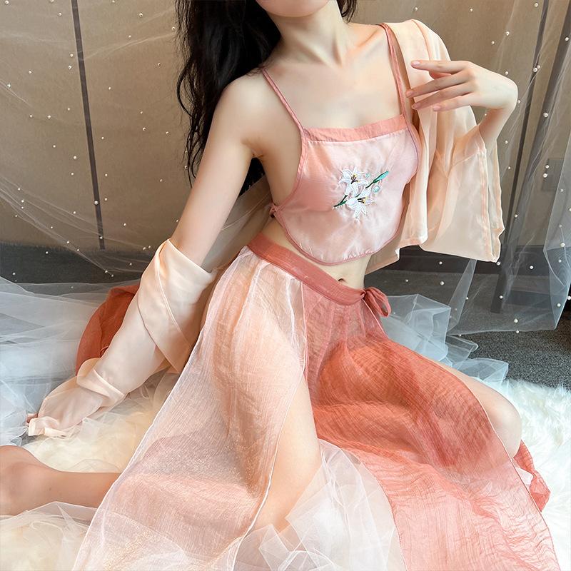 Sexy underwear sexy ancient Hanfu national style embroidery pure desire hot uniform seduction set