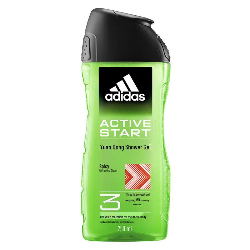 Adidas Men's 3-in-1 Body Wash, Shampoo & Face Wash