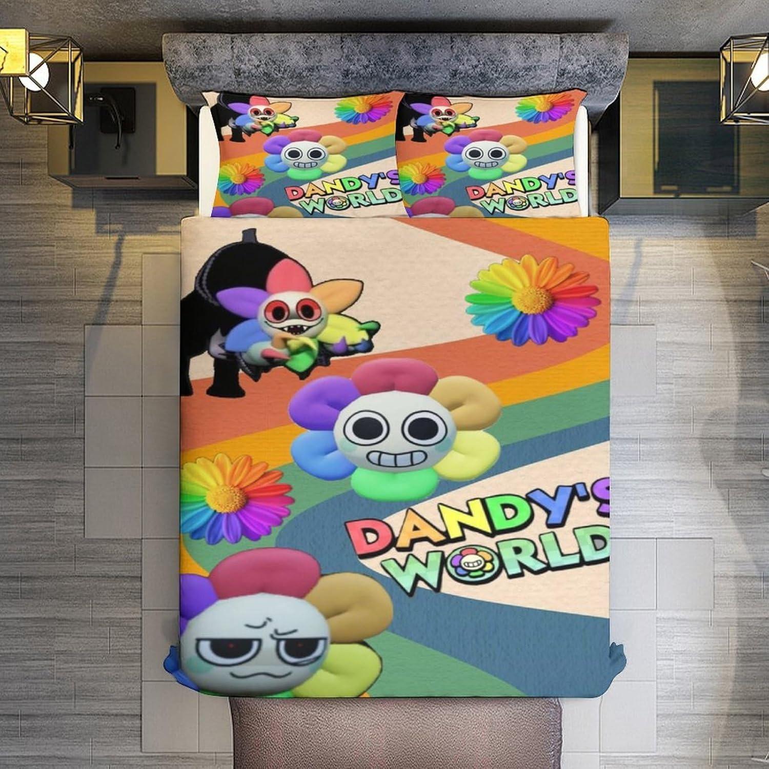 

D-Dandy s World Bedding Set 3D Printed Anime Duvet Cover Set with Pillowcases Boy Teens Girl Birthday Gift Soft Cute Bedclothes Eusingle2pcs135x200