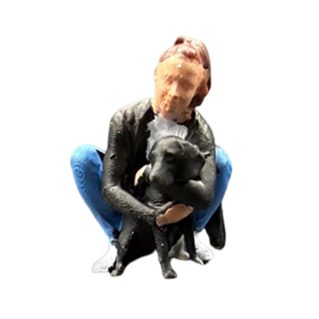 1/64 Miniature Figure People Figure Resin 1:64 Scale Tiny People Figurine for Crafts Photography Diorama Ornament Layout