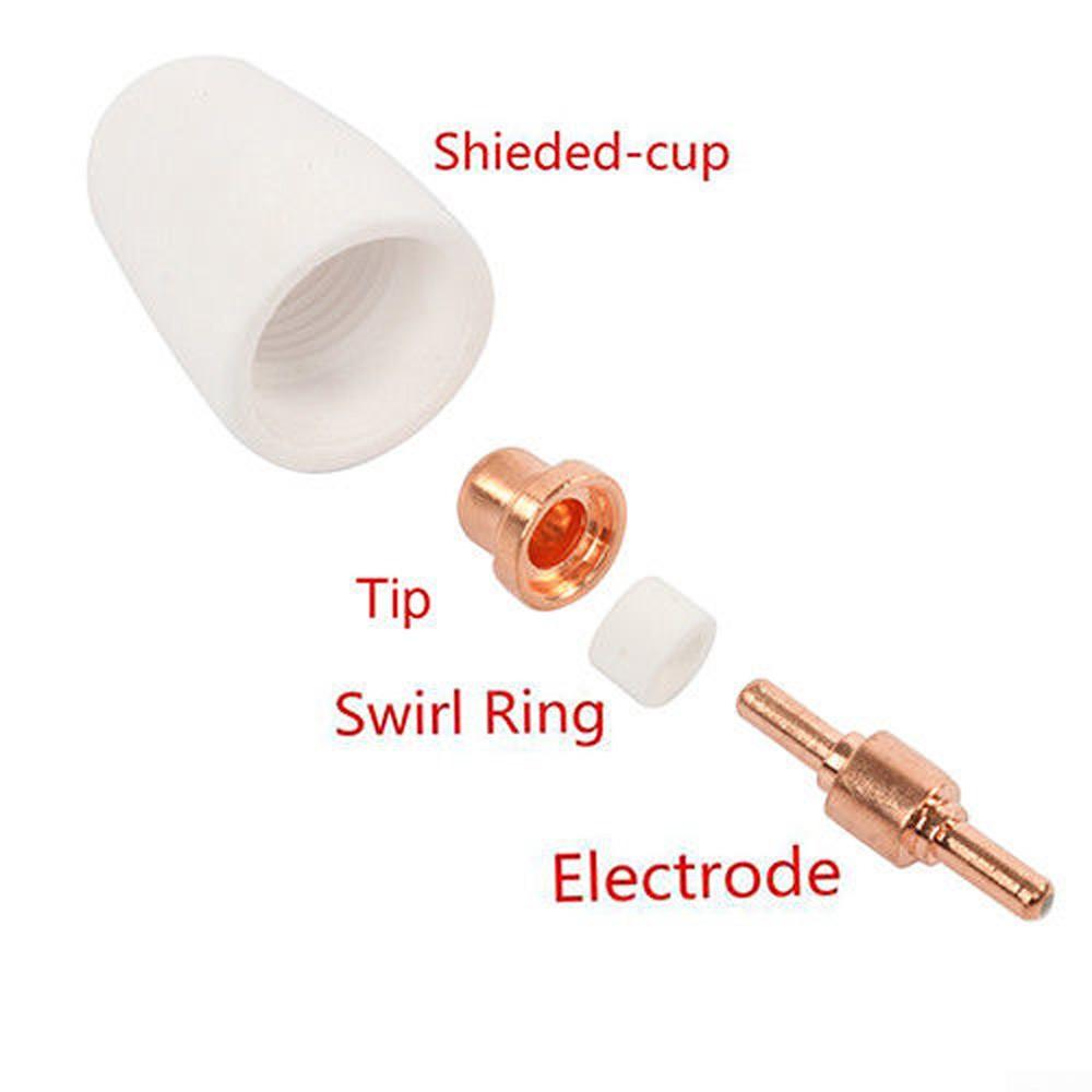 Electrode Nozzles Cup Cutting JG-40 Ring Shield Tips