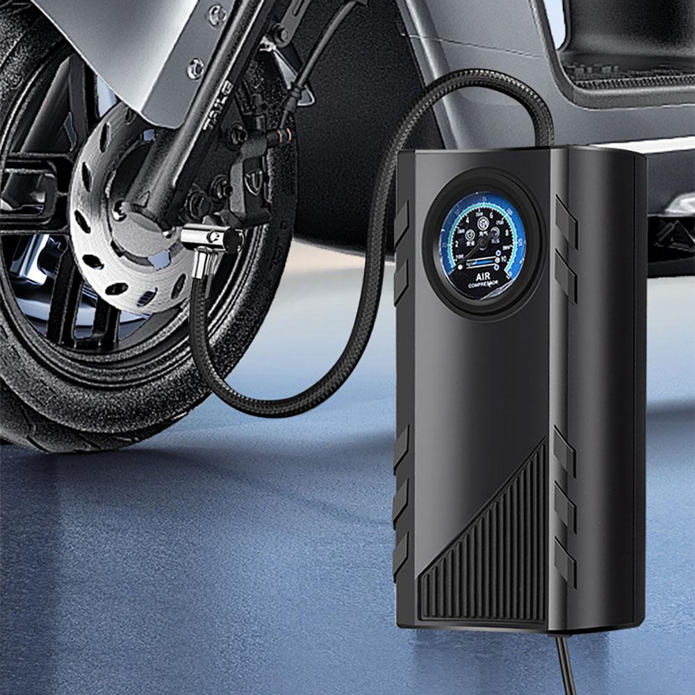 Auto-Luftpumpe, Präzisionsmanometer, 12V Zigarettenanzünder-betrieben, für Auto/Motorrad/Fahrrad/Bälle