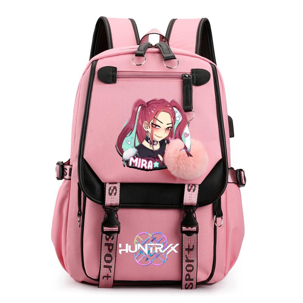 Anime Cartoon K-Pop Printed Backpack Schoolbag for Teenager Student Girl Boy Bookbag Large Capacity Waterproof Travel Bag Kid Gift Rucksak