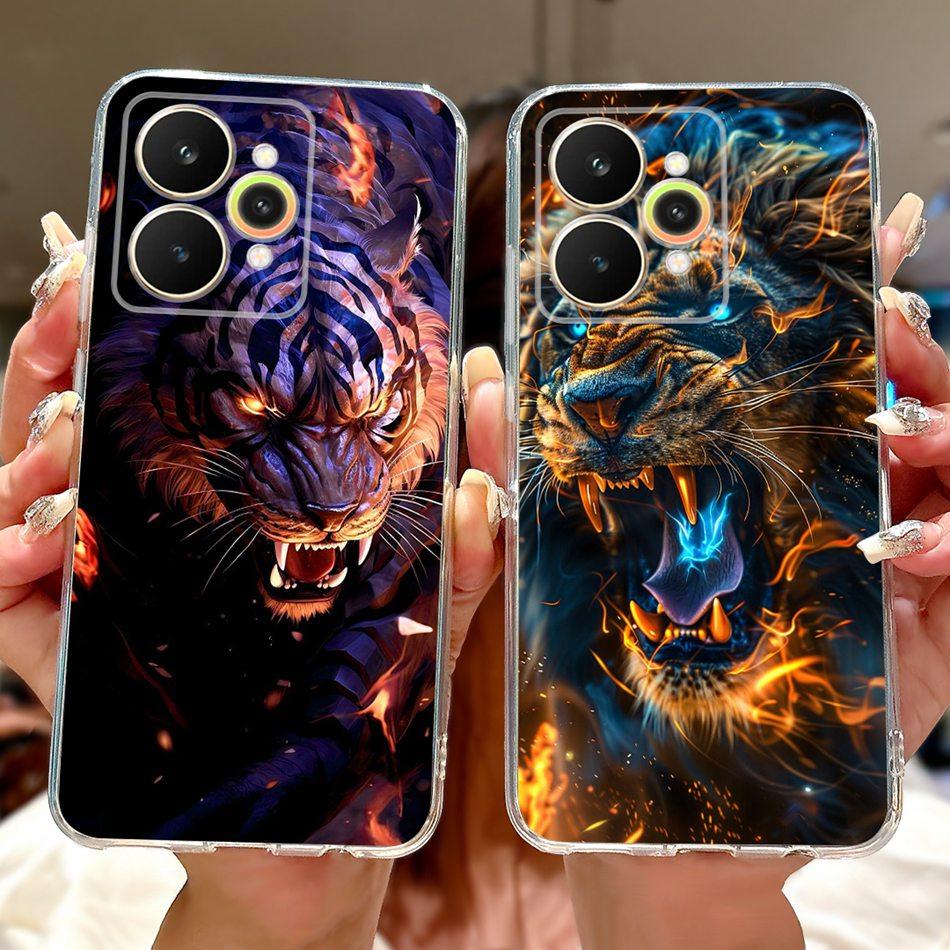 For Realme 15 15Pro Cool Dragon Tiger Painted Phone Case For Realme 15 Pro Realme15 5G Soft Silicone TPU Cases