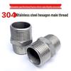 Zhongge Stainless Steel Male Thread Straight Connector DN15