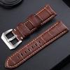 20 22 24 26mm Watch Accessory Suitable for Samsung Leather Watchband Sports Men Hand Made Watch Band