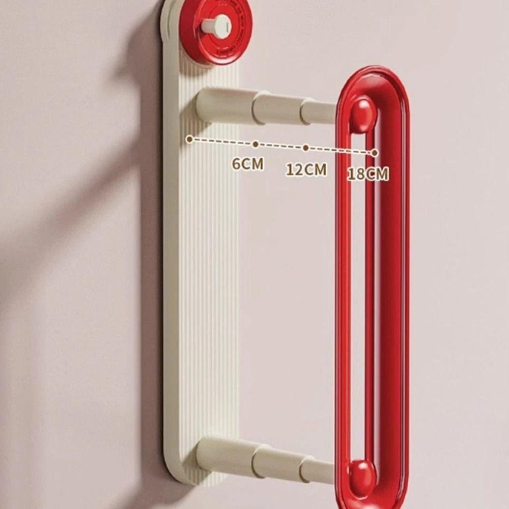 Suction Cup Clothes Hanger Storage Rack Retractable Double Layer Extendable Hanger Stacker Punch-free Wall Mounted