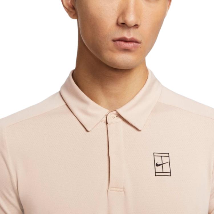 Nike Oddychająca, wygodna koszulka polo sportowa Dri-Fit Męska Top Khaki FZ6908126