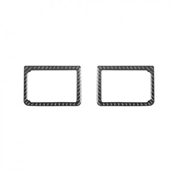 Carbon Fiber Interior Side Air Vent Outlet Cover Trim For Ford Mustang 2001-04