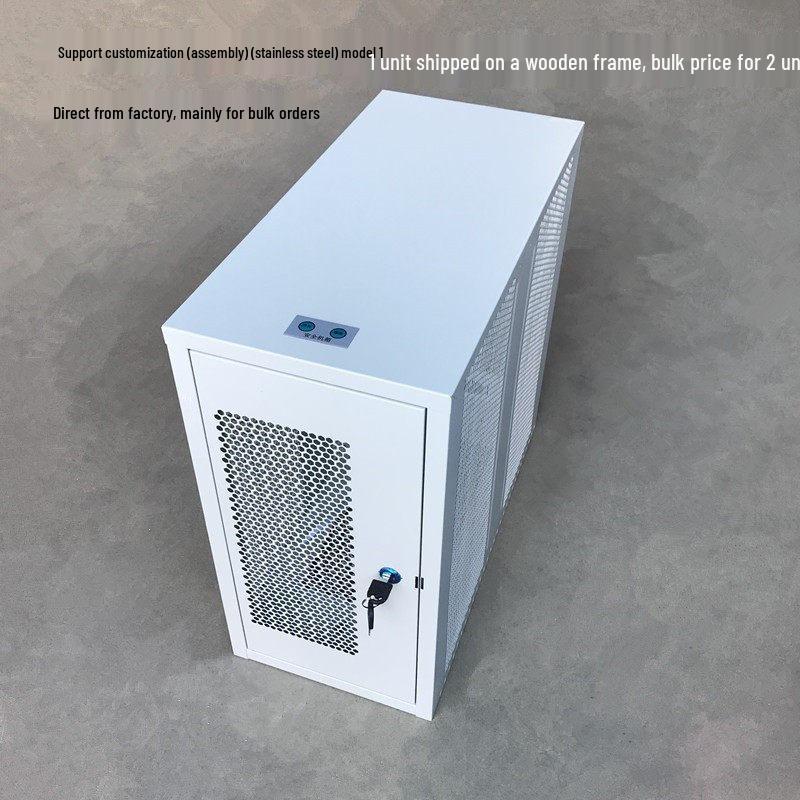 Ultra-Minimalist Anti-Theft Computer Security Case with Lockable Front Opening Door and USB Protection Power Button (5 units) - Standard