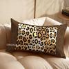 2D Leopard Pattern Decorative Pillowcase Suitable For Sofa Bedroom Car Pillow Cover Cushion Rectangular Back Cushion