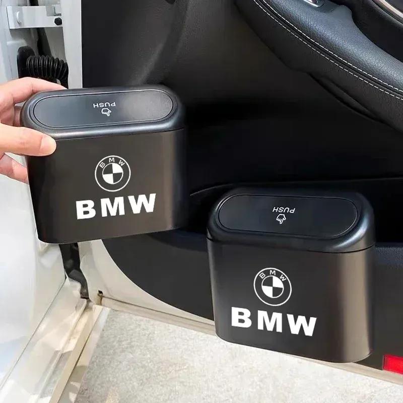 -Car Trash Bin Can Mini Auto Dust Organizer Interior Rubbish Bag For BMW 1 2 3 4 5 6 7 Series X1 X3 X4 X5 X6 325 328 F30 F35 F10