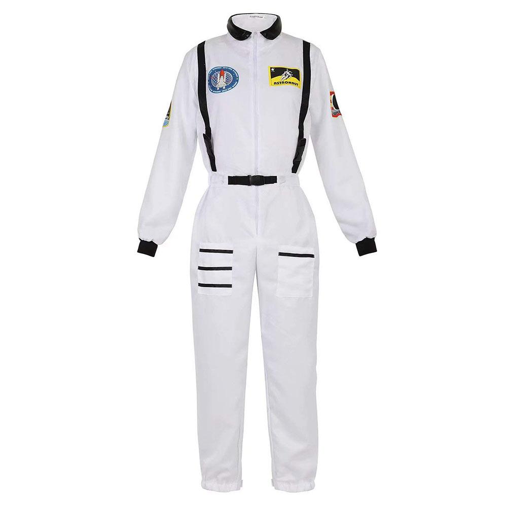Adults Astronaut Costume Cosplay Women Men Space Astronaut Costume For Kids Jumpsuit Zipper Family Spacesuit Costume Carnival
