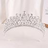 DIEZI Lusso Coreano 20 Colori Cristallo Opale Verde Corona Copricapo Sposa Nuova Elegante Tiara Regina Fasce per Capelli Vestito da Sposa Bambina