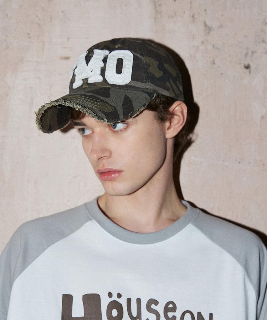 FREEMARIO Fmo Logo Damaged Ball Cap [Camo]