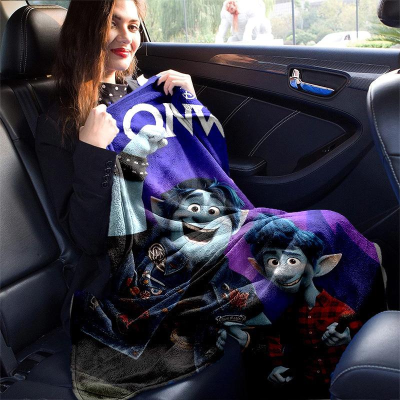 1pc, Onward Movie Merchandise: Home Decorative Blanket Perfect for Couch, Bedroom, Living Room, Travel, Camping