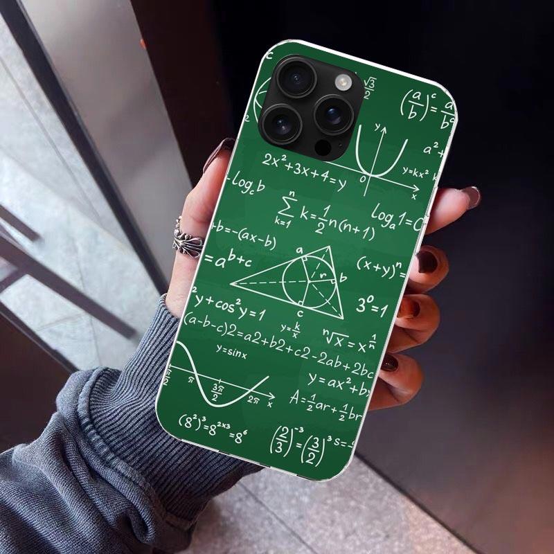 

Physics Chemical Mathematics Phone Case For iPhone 17 Air 16 15 Pro Max 14 Plus 13 Mini 12 11 Cover 7 8 SE Silicone Shell Print iPhone 17 Pro Max