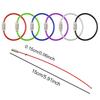 5/10/20/40PCS Stainless Steel Wire Keychains Assorted Colors Durable Screw Locking Keychain 150x1.5mm Cable Rope Key Circles ZYF