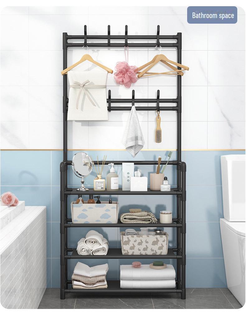 Suport pentru pantofi și pălării cu mai multe straturi care economisește spațiu pentru ușă - Soluție de depozitare economică