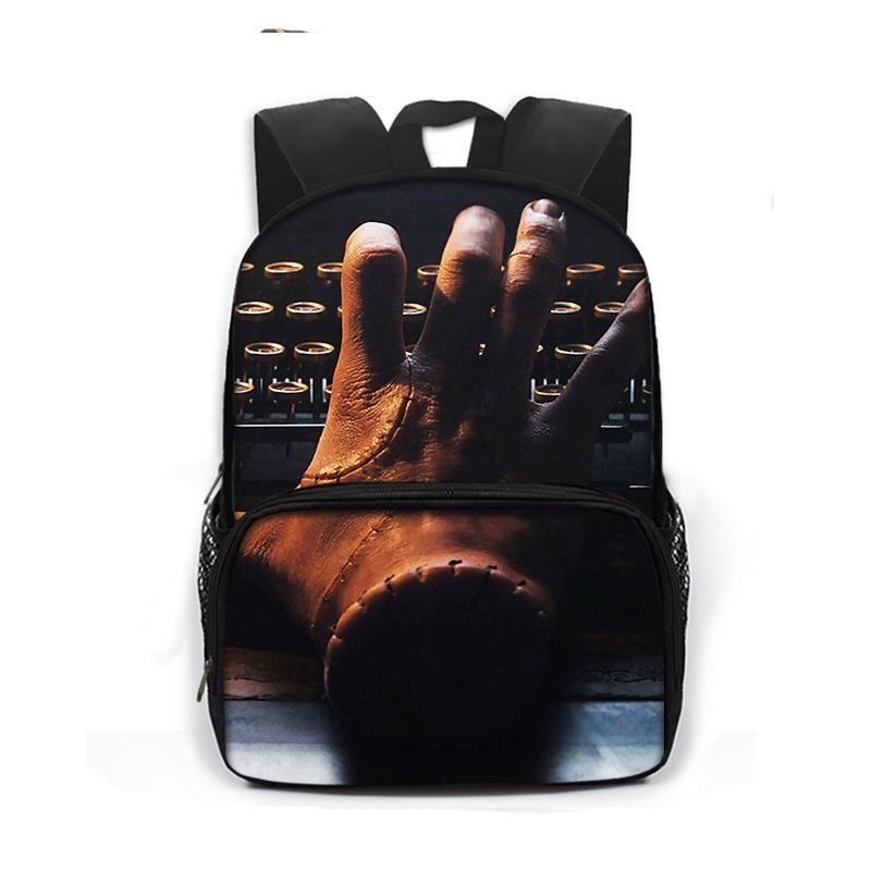 Среда Семейка Аддамс Рюкзак – Школьный рюкзак большой вместимости Дорожная сумка Подарок для ребенка Hand