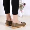 Women's Ladies Female Woman Shoes Flats Mother Shoes Cow Genuine Leather Loafers Ballerina  Non Slip On Ballet
