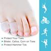 Sumifun 8 זוגות/קופסה כיסוי מגן סיליקון שקוף לאצבעות שחיקת כפות רגליים כיסויי אצבעות נפרדים כיסוי ליבלובים יבלות