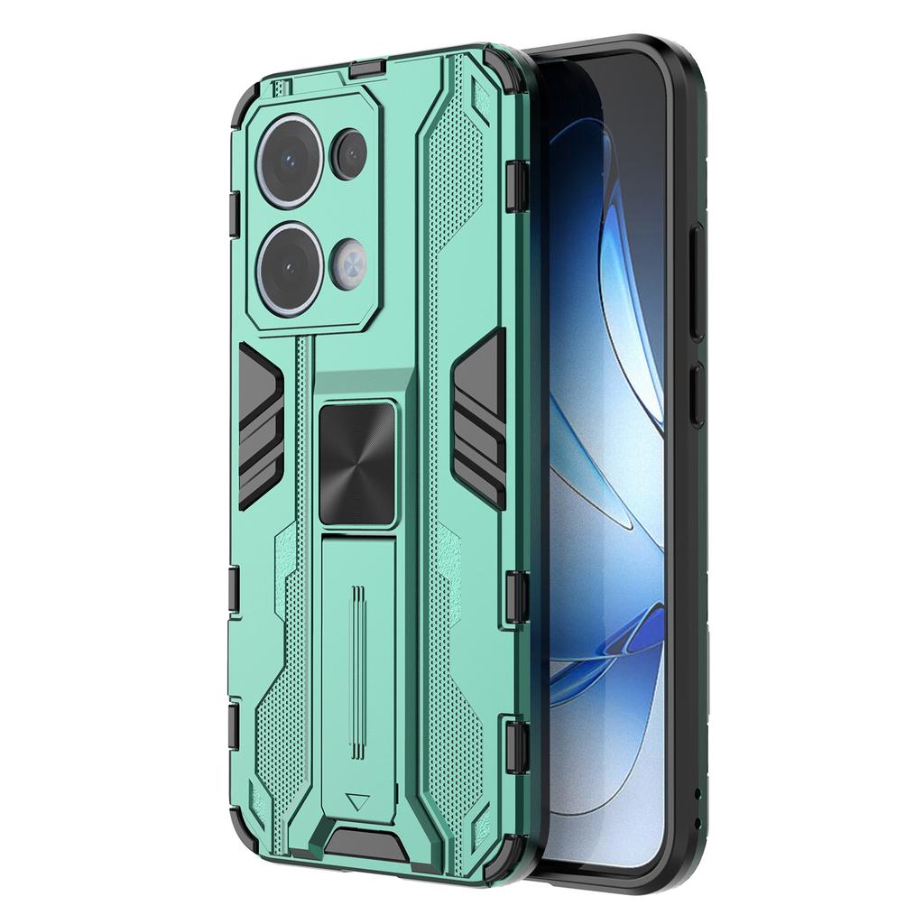 Dla Oppo Reno13 5G (Światowy) Etui PC + TPU Odporne na wstrząsy Pokrowiec na telefon z podstawką