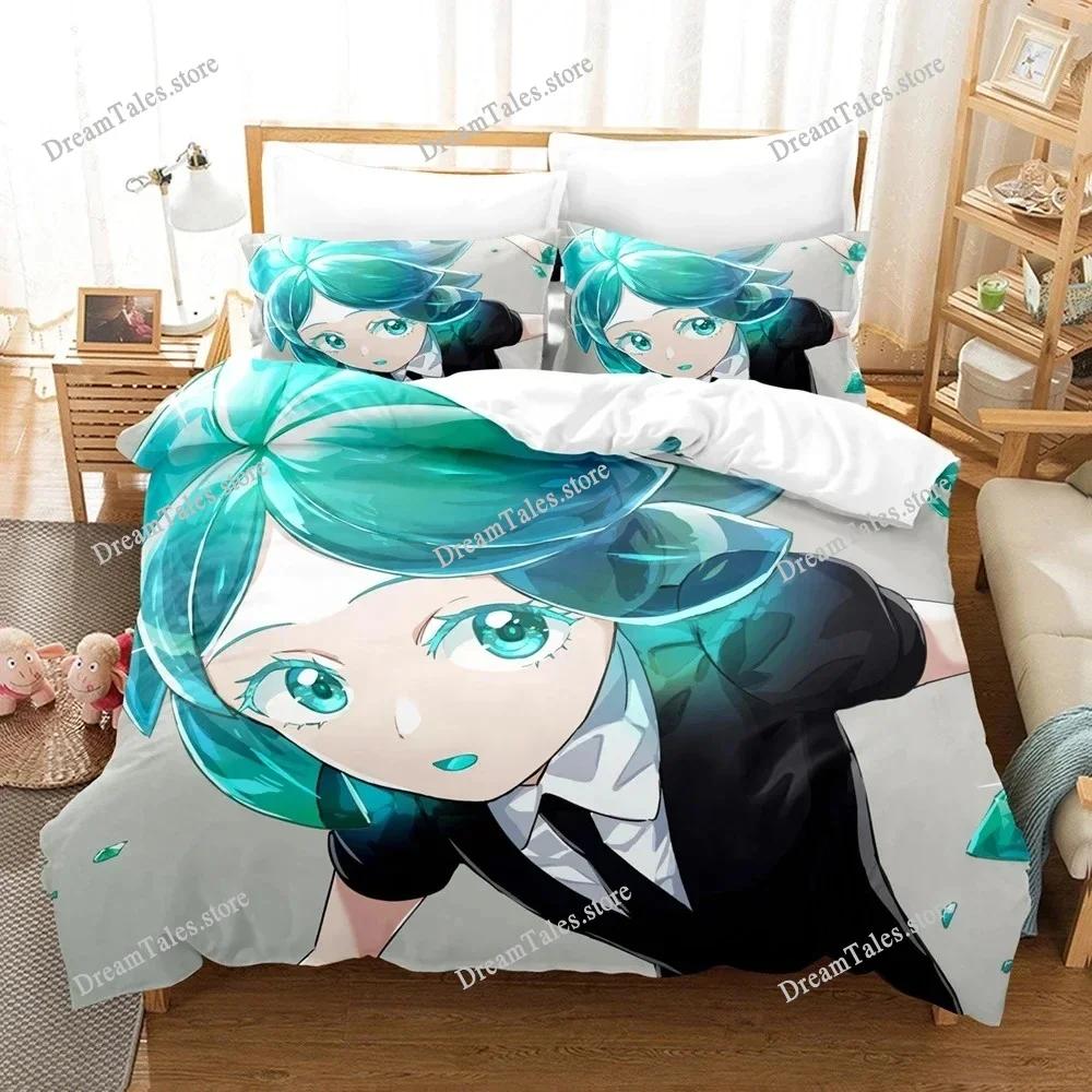3D Print Anime Houseki No Kuni Bedding Set Boys Girls Twin Queen Size Duvet Cover Pillowcase Bed Kids Adult Home Textileextile74