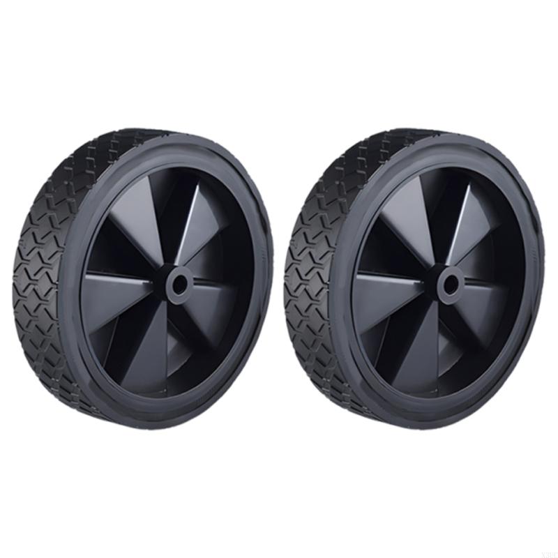 

2PCS Replacement Suitable For Folding Camping Carts Tool Less Installation Durability Rubber Tires Easy Assembly X3UC