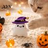 Pumpkin Cat Toy Halloween Theme Toy, Soft Ghost Bat Plush Cute Bite-resistant Stuffed Chew for Indoor Cats Boredom Relief Toys