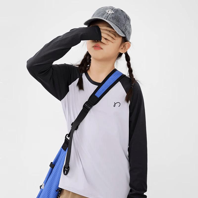 Najie Kids UV Protection Quick-Dry Raglan Sports T-Shirt 140cm