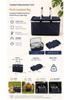 Portable Foldable Insulated Picnic Cooler Bag with Aluminum Foil Thermal Insulation for Camping and Outdoor Use