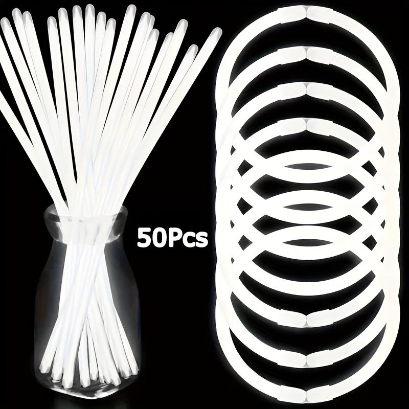 

50/100 флуоресцентных палочек с соединителями могут светиться в темноте и переноситься в руке 50PC белый