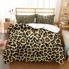 Juego de Funda Nórdica con Estampado de Leopardo Tamaño King Queen Full Poliéster Juego de Cama Estampado de Guepardo Animal Africano Perfecto Para Hombre y Mujer