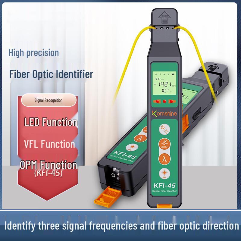 

Fiber Optic Identifier and Power Detector