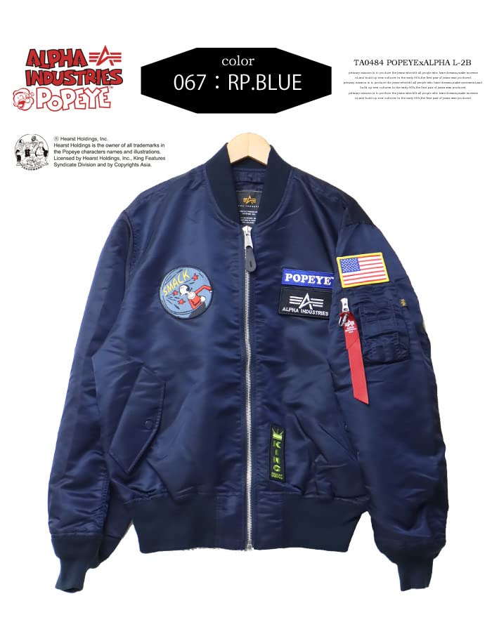 Alpha Industries POPEYE US Spec Outerwear TA0482 S L-2B Men's RP.BLUE