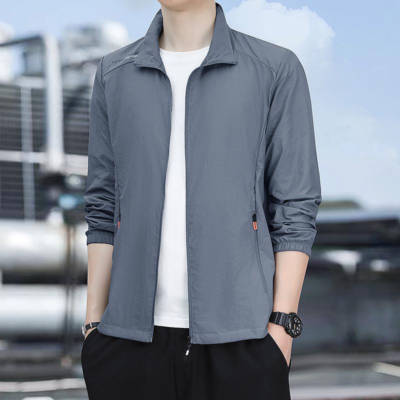 Men's Ice Silk Quick-Dry Lightweight Sun Protection Top - Summer Breathable Thin Outdoor Outerwear