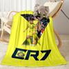 Ronaldo's Legacy Soccer Blanket Ultra-Soft Perfect for Picnics Sofa Livingroom Four Seasons Universal Stylish Decor