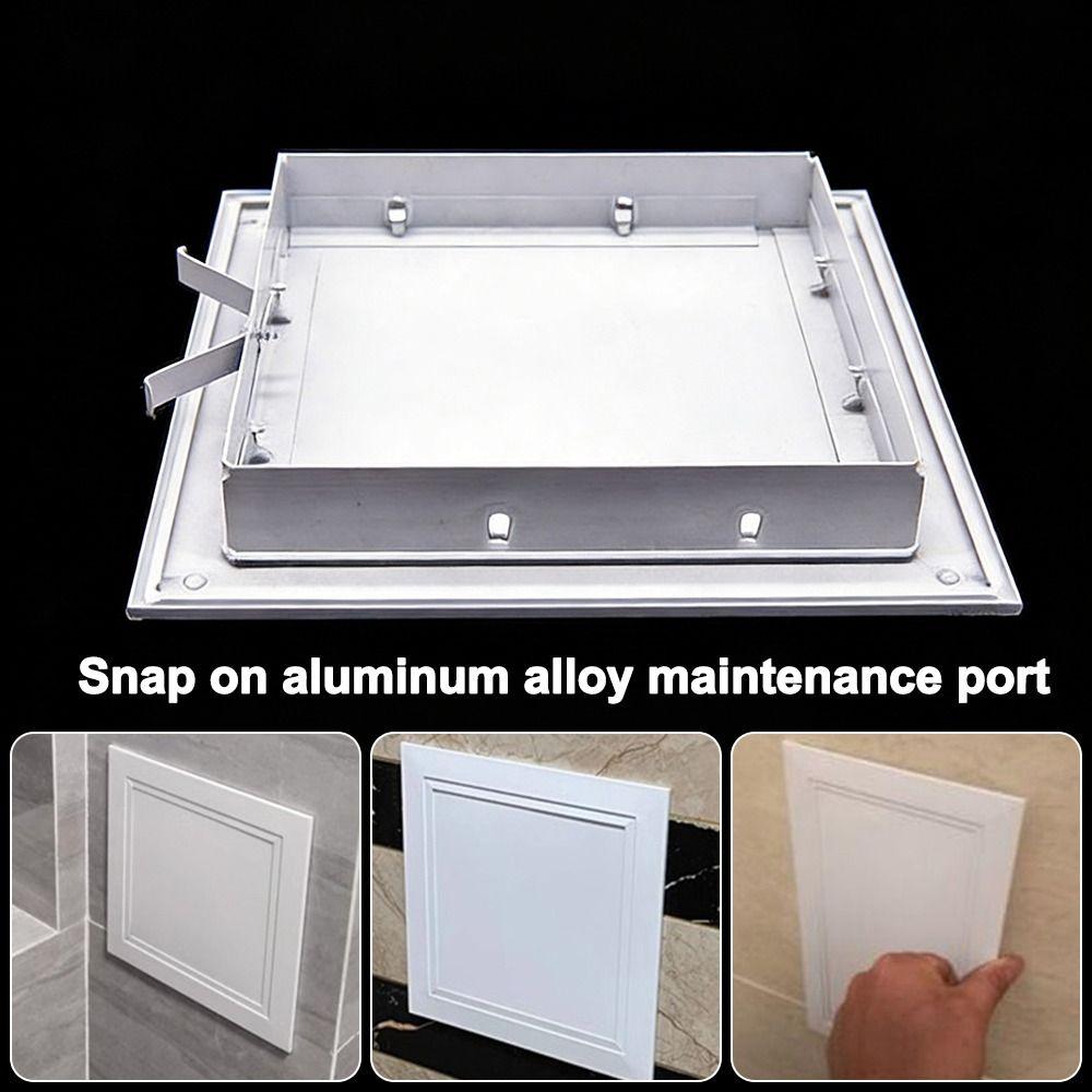 Durable Aluminum Alloy Access Panel White Removable Maintenance Access Port Snap-on Type Anti-corrosion Wall Access Hatch Cover