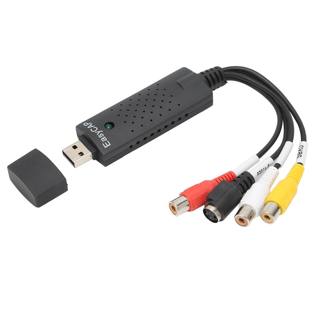 Capture Card USB2.0 4 Channel DVD VHS Stereo Audio Video Acquisition Adapter for Windows