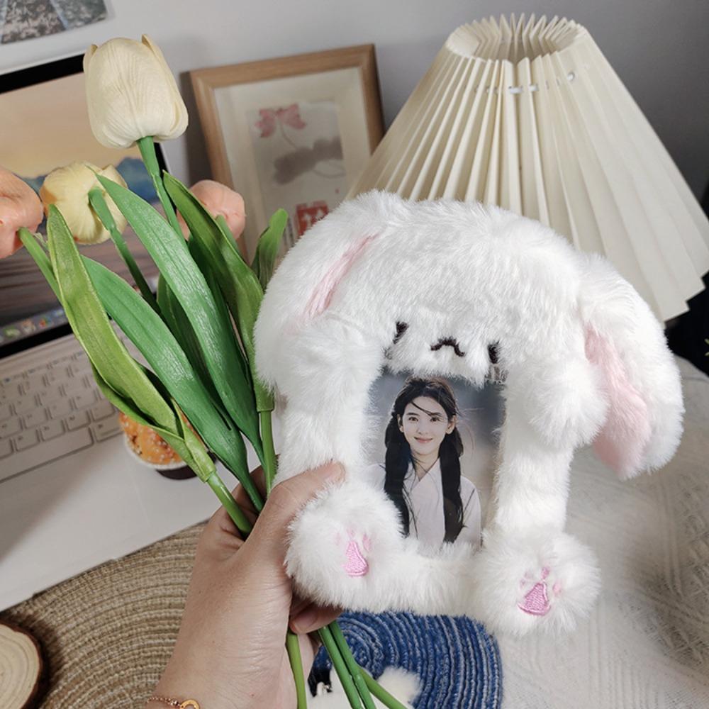 Süße Plüsch-Fotokartenhülle, süße Bustür-Kartenhülle, modische Tasche, Schlüsselanhänger, Geburtstagsgeschenk